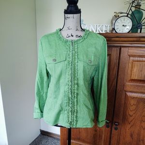 Coldwater Creek Zip Up Top.. Petite Med